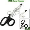 Black Emt Paramedic Bandage Shears Scissors 7.5" W/ Plastic Color Probe