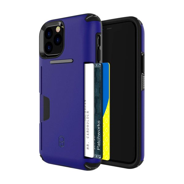 PATCHWORKS LEVEL WALLET iPhone 11 Pro Case Card Storage [Blue]