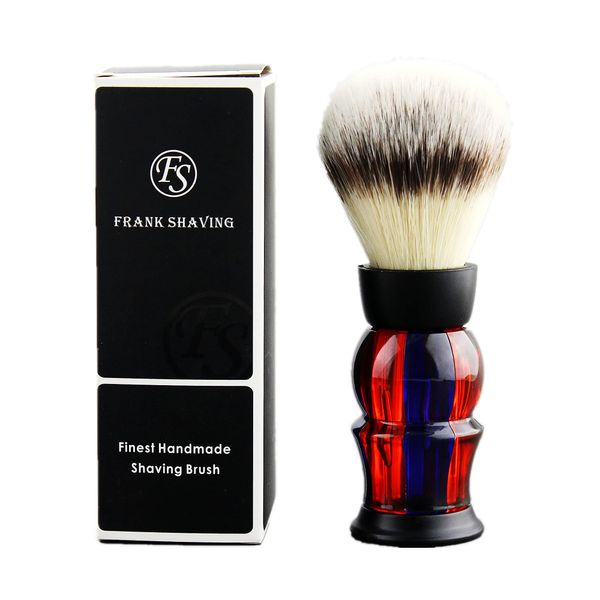 Frank FS shaving Mens Synthetic Hair Shaving Brush for Men's Personal and Professional Shaving Gift to Father Husband