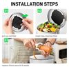 6PCS Charcoal Filter Replacements Kitchen Compost Bin Round 6.7" 0.4" Thick