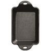 Lodge Heat Enhanced and Seasoned Cast Iron Rectangular Mini Server, 10-Ounce, Black