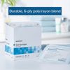 McKesson Split Sponges, 6-Ply Sterile, I.V. and Tracheostomy Dressings, Polyester/Rayon Blend, 4 in x 4 in, 25 Packs of 2 (50 Total)