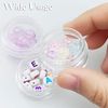 Small Sample Pots 10PCS 5ml Travel Pots for Toiletries Mini Wide Mouth Plastic Jars with Lids Leakproof Sample Containers for Creams, Lotions, Cosmetics, Beads, Nail Art Glitter, Transparent