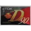 TDK D90 EA 90 Minute Audio Cassettes x 5