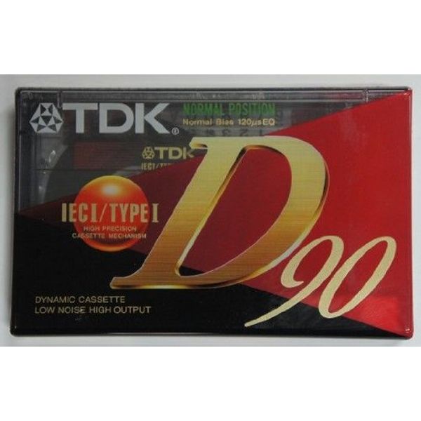 TDK D90 EA 90 Minute Audio Cassettes x 5
