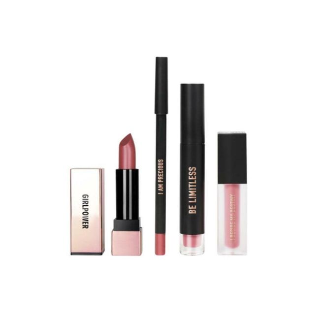 REALHER I Can & I Will Mauve Lip Kit - Set of 4