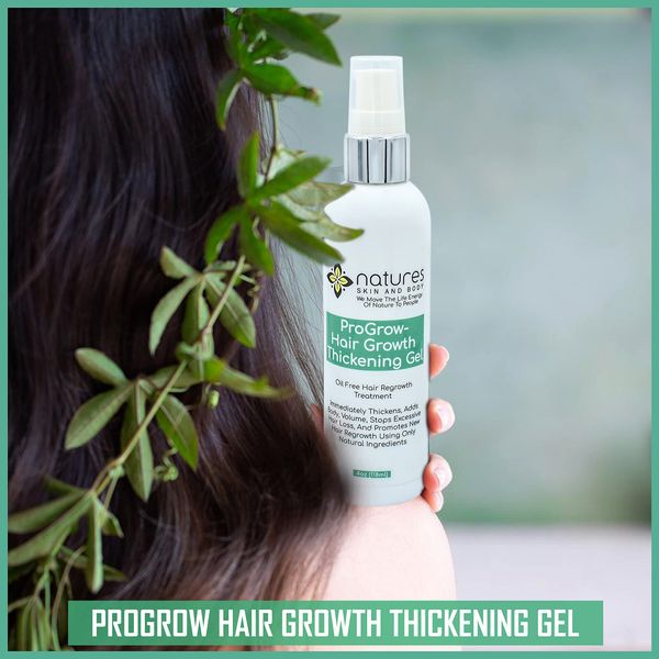 ProGrow-Hair Growth Thickening Gel-An Oil Free Hair Regrowth Treatment-Instantly Thickens, Adds Volume And Stops Excessive Hair Loss While Promoting New Hair Growth Over Time-All-Natural Ingredients