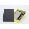 [Compact] Premium Grayish Embossed Leather Scissor Case, Genuine Leather, Small, Lightweight, Simple, Hairdresser, Trimmer, Designer Hair Makeup, 3 Pieces, Scissor, Stylish, Compact, Tool Bag, Step Bone Cut (Embossed Leather)