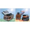 Solar-Powered AM/FM Shortwave Retro Radio With Bluetooth Speaker MP3 USB Player