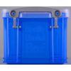 Really Useful Boxes - UB1-6 - Blue Storage Box - Office Suspension Files - Blue with Transparent Lid - 1.6L/2.8pt - 196g/6.9oz - 110 x 95mm/4.3 x 3.7 inches - 200 x 150 x 115 x 140mm/7.9 x 5.9 x 5.5 inches