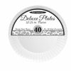 1 Party Essentials 10.25in. Deluxe Dinner Plates-White 40 Ct.