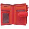 VISCONTI Rainbow Collection Cayman Leather Purse with RFID Blocking RB97 Red Multi
