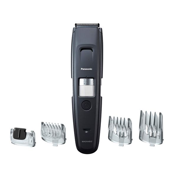 Panasonic Long Beard Trimmer for Men, 58 Length Settings and 4 Attachments for Cutting and Detailing, Cordless or Corded Operation – ER-GB96-K (Black)