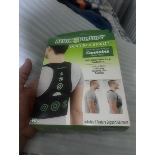 Hempvana Arrow Posture -  Fully Adjustable Posture Support S/M Brand New Unopen
