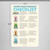 Home Maintenance Checklist Magnet | Keep Your Home in Top Shape with Ease!