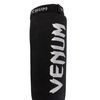 Venum Kontact Shin Guards - Black/Silver - X-Small