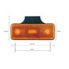 Other 6X L0031 12V AMBER WITH BRACKET LED Yellow Side Marker Lights Indicator