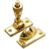 Solid Brighton Sash Fastener 55mm for Sliding Sash Window + Screws (2, Polished Brass)