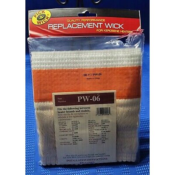 Pick-A-Wick Kerosene Heater Replacement Wick PW-06 BRAND NEW & SEALED!