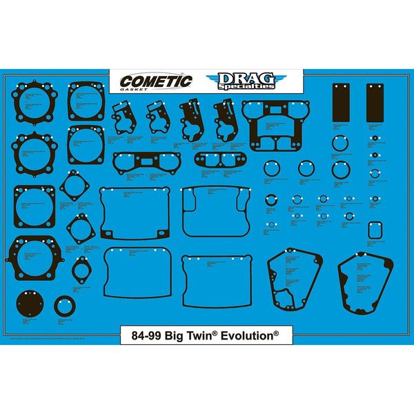 Cometic Gasket Rear Tappet Block Gasket - AFM C9297F