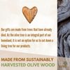 KASSIS Olive Wood Heart 5.50cm - made in Bethlehem