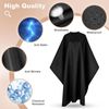 Hair Cutting Cape with Adjustable Snap Closure, Professional Barber Cape, Large
