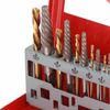10PCS Screw Extractor and Left Hand Cobalt Drill Bit Set, Damaged Screw Remover Drill Extractor Combination Set with Storage Case