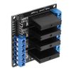 Solid State Relay, 4-Channel 5V Solid State Relay DC to AC Solid State Relay Module High Level Trigger with Fuse 2A