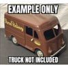 Tonka Parcel Delivery Van Stickers 1950s Brown/ Yellow