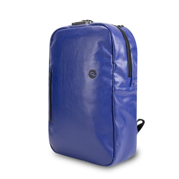Skunk Elite Smell Proof Weather Proof Back Pack - w / Combo Lock Blue Leather