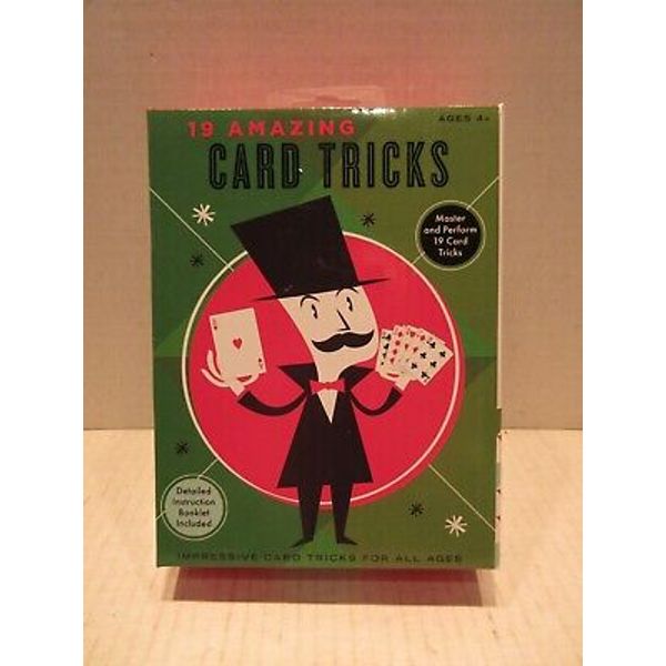 19 Amazing Card Tricks Magic Magician Supplies Classic Toys Ages 4 & Up