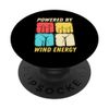 Powered By Wind Energy Renewable Energy Support PopSockets Swappable PopGrip