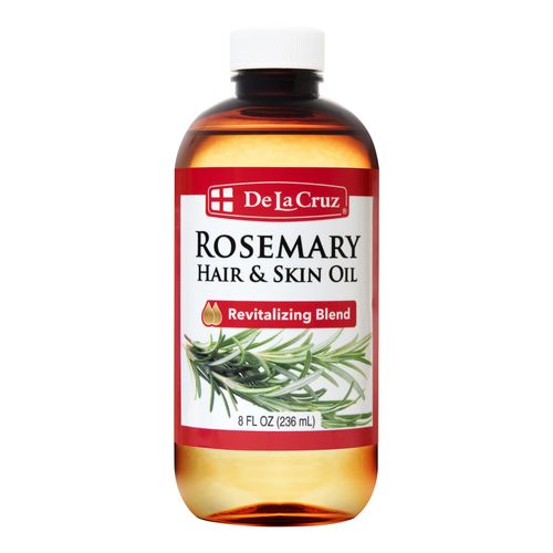 De La Cruz Rosemary Oil Blend Moisturizer with Castor, Avocado and Olive Oil - Topical Use Only 8 FL. OZ. (236 mL)