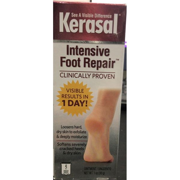 2 Kerasal Intensive Foot Repair Ointment ~ 1 Oz./30 g. Safety Sealed tube (J4)