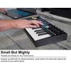 Rockville M25 BLACK 25 Key USB Wireless MIDI Keyboard Controller With Bluetooth