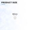 sourcing map 300pcs PP Plastic Bearing Balls 2mm Solid Plastic Balls, Precision Bearing Ball, White
