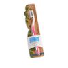 EcoFam Earth Friendly Compostable Adult Manual Toothbrushes - Silver Infused Soft Bristle Toothbrush (4 Pack)