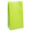 Vibrant Lime Green Paper Party Bags (Pack of 12) - Premium Quality Bags, Perfect for Celebrations & Gifts