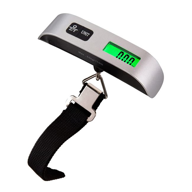 Luggage Scale 110lb/50kg Electronic Digital Portable Suitcase Travel Weighs  Baggage Bag Hanging Scales Balance Weight LCD