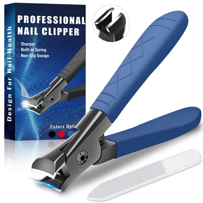Nail Clippers for Thick Nails, Professional Nail Clippers, Senior Nail Clippers for Men, Women, Toe Nail Clippers Adult Thick Nails, Nail Cutters for Finger Nails and Toenails