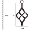 Rain Chain Bird Cage Set 8.5Ft, Not Rust Wrought Iron Rain Chains for Gutters wi