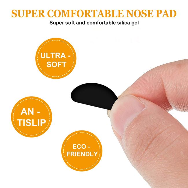 Eyeglass Nose Pads for Glasses: Silicone Nose Pads for Eyeglasses Nose No  Slip Pads Adhesive Glasses Nose Grips Nose Pieces for Eyeglasses Nose Guard