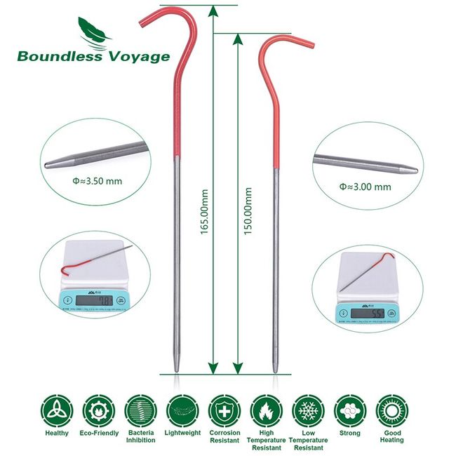 Titanium Alloy Tent Accessories, Titanium Alloy Stakes Pegs