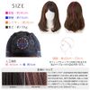 Brightlele tf1761-GRA Women's Wig, Medium, Full Wig, Semi-Long, Curl, Women's