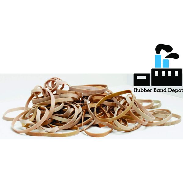 Rubber Bands, Rubber Band Depot, Size #32, Approximately 185 Rubber Bands Per Bag, Rubber Band Measurements: 3" x 1/8'' - 1/4 Pound Bag