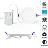 12 Pack 6 Inch LED Recessed Light with Night Light - Canless Ultra Thin Wafer