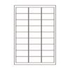 ldw27 °C/Label Seal/A4/27 Surface with/62 X 31 mm/Multi Label/Display Label/Multi Type Labels/Barcode Labels , White