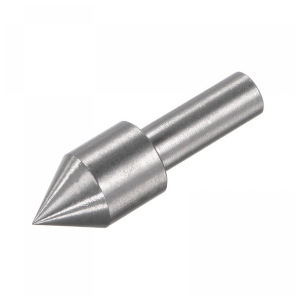 uxcell Plum Dead Center 6mm Shank 45# Steel 10mm Diameter Ejector Pin Drill Chuck Cone Tip for Mini CNC Lath Bead Machine