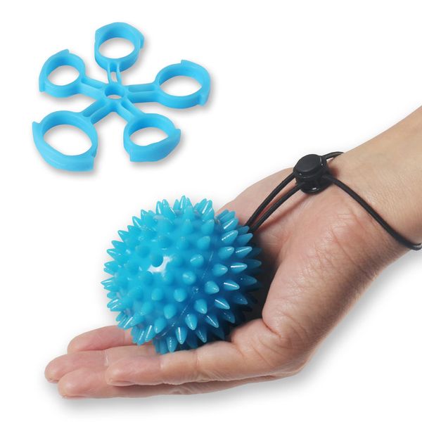 QeeHeng Squeeze Bälle für Handtherapie, Squeeze Ball für Handtherapie, Hand Übungsbälle, Griff Stärke Ball Ergotherapie Kit zur Stärkung Griff, Therapie Bälle (5LB Hellblau)