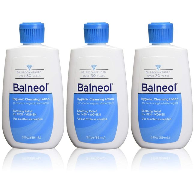 Balneol Hygienic Cleansing Lotion, 3 oz. Pack of 3